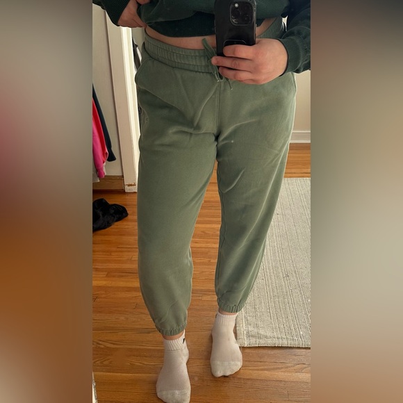 Puma Olive Jogger Pants - Picture 2 of 9